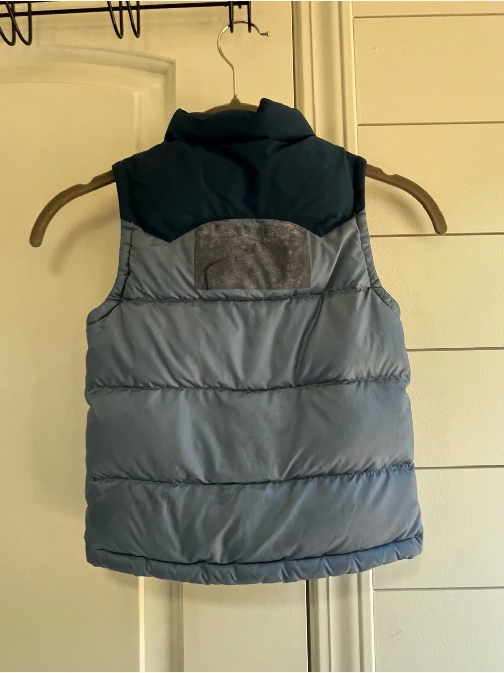 Patagonia Baby Bivy Down Vest Blue Colorblock 3Т ✨Flawed Gem✨